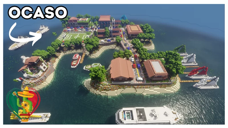 Minecraft Mexican City - Ocaso